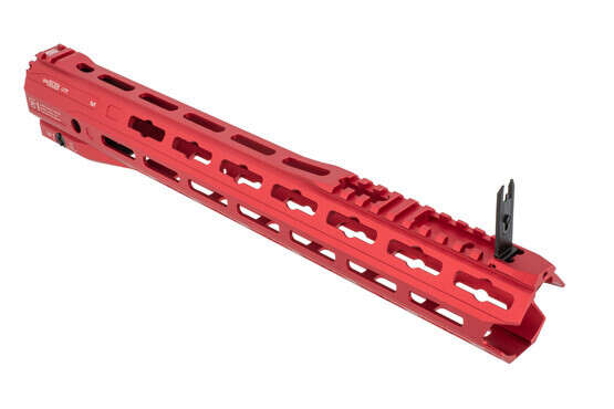 Strike Industries Gridlok LITE 15-inch Complete Handguard in Red with integrated BUIS